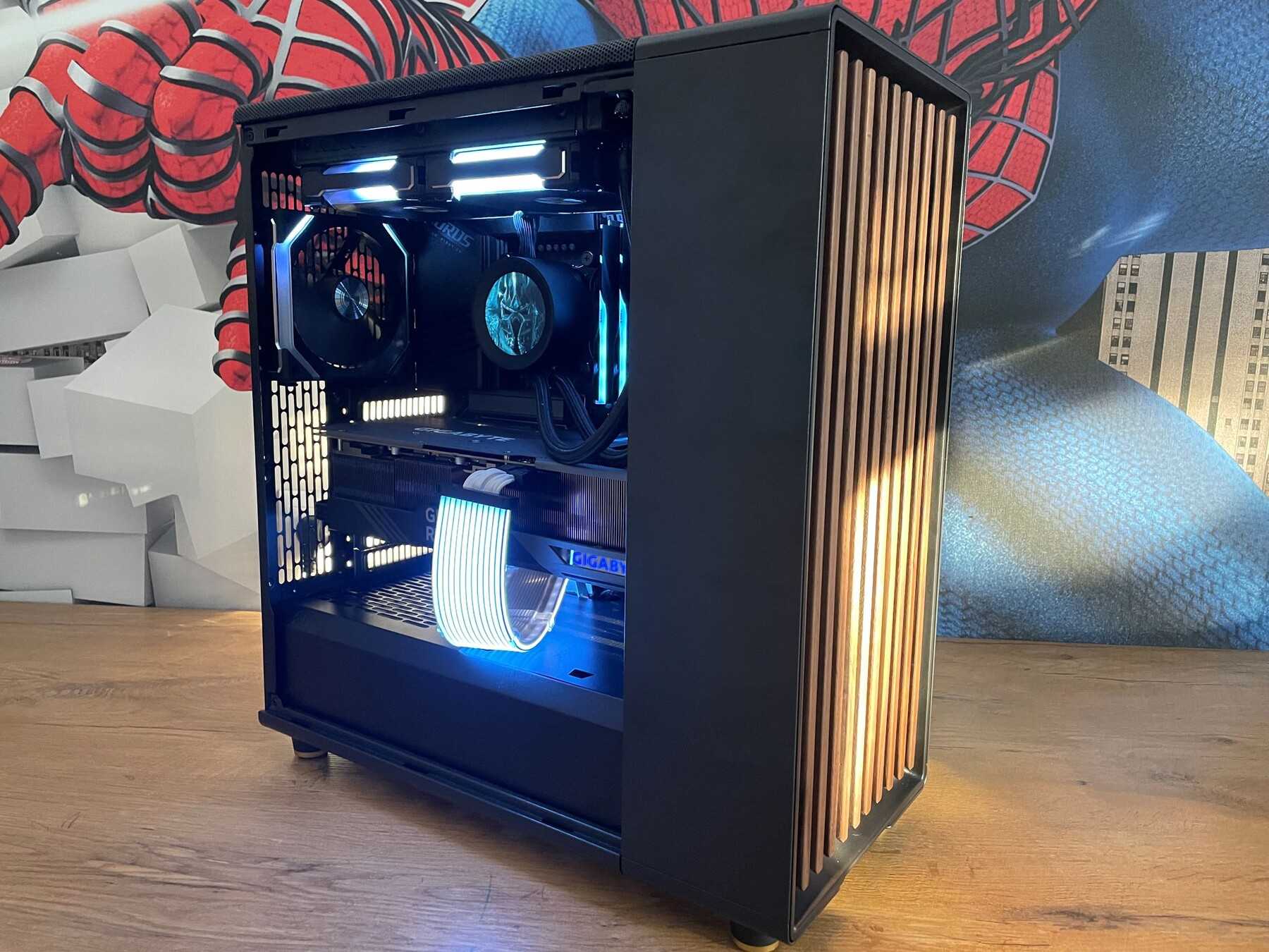 Zestaw komputerowy Fractal Design North z Kraken Elite i wentylatorami Lian Li
